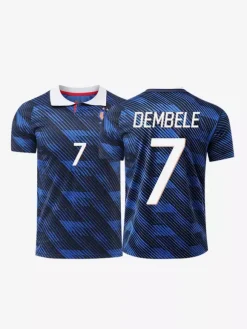 Mbappé 10 Olise11 Dembélé 7 2026 Équipe de France de Football Maillot Haut Manches Courtes Chemise Grande Taille