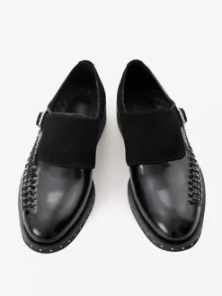 Mocassins à boucle en cuir de vache pour homme