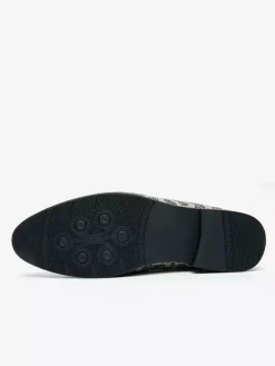 Mocassins à enfiler pour hommes chaussures tendance respirantes blanches à perles pour tenues de soirée et de loisirs