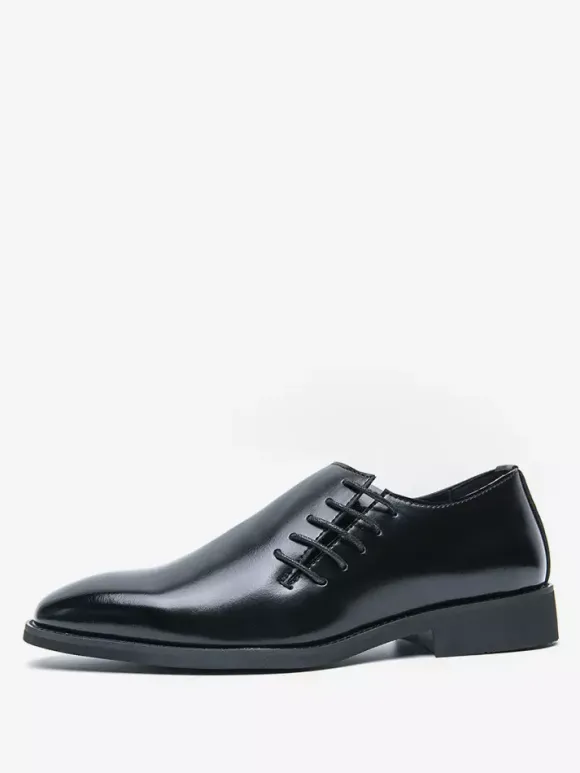 Mocassins à enfiler pour hommes chaussures habillées pointues noires et marron style présidentiel décontracté pour le bureau