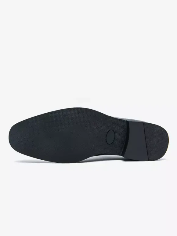 Mocassins à enfiler pour hommes chaussures habillées pointues noires et marron style présidentiel décontracté pour le bureau