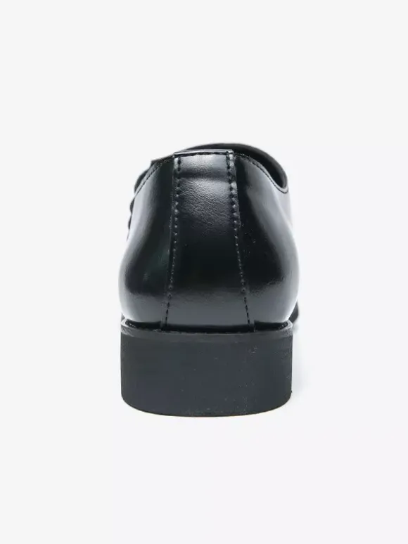 Mocassins à enfiler pour hommes chaussures habillées pointues noires et marron style présidentiel décontracté pour le bureau