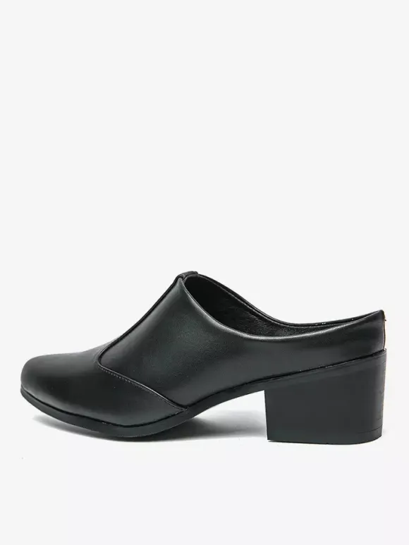 Mocassins à enfiler pour hommes chaussures à talons épais en PU