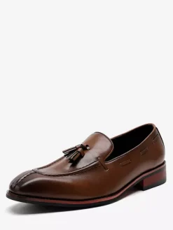 Mocassins à pampilles pour hommes chaussures basses à talons moyens et à enfiler