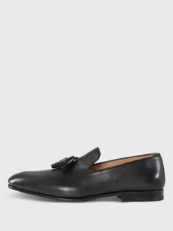 Mocassins à pampilles pour hommes chaussures de mariage à enfiler en polyester motif artistique