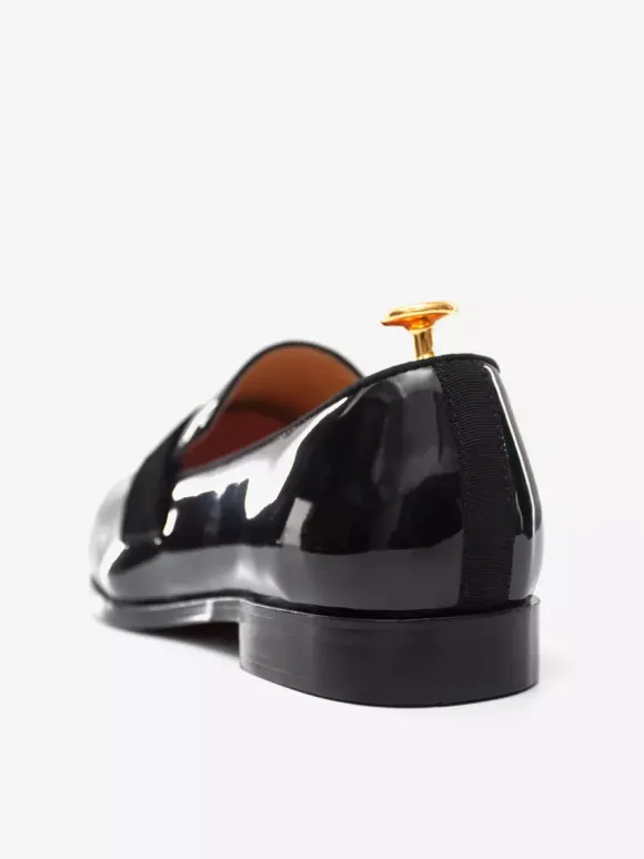 Mocassins Chaussures de Mariage Soirée hommes avec dessus en PU verni