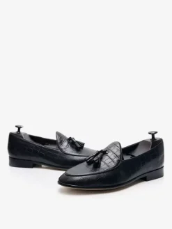 Mocassins Hommes Chaussures En Cuir À Bout Rond Mariage Formelles Derby