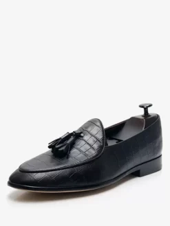 Mocassins Hommes Chaussures En Cuir À Bout Rond Mariage Formelles Derby