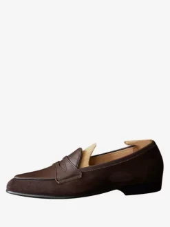 Mocassins Hommes Chaussures De Mariage De Bal Soirée En Cuir Suédé À Bout Rond