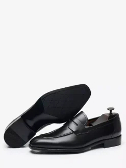 Mocassins Penny pour hommes bout carré à enfiler talons bas chaussures Penny chaussures de bal de retour à la maison de mariage