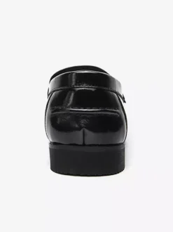 Mocassins à boucle pour homme confortables en cuir PU à enfiler avec boucle latérale