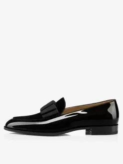 Mocassins Chaussures de Mariage Soirée hommes  bout rond  tige en PU verni