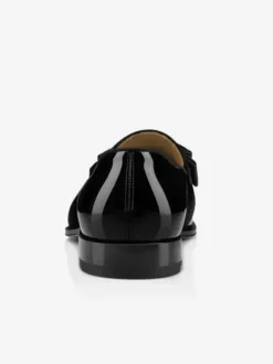 Mocassins Chaussures de Mariage Soirée hommes  bout rond  tige en PU verni