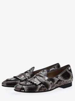 Mocassins Chaussures de Mariage Soirée Homme avec Bout Rond Unicolore