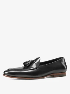 Mocassins en cuir PU pour hommes chaussures de mariage à pompon