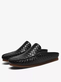 Mocassins à enfiler pour homme chaussures respirantes en cuir à semelle souple confortables et décontractées