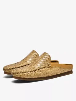 Mocassins à enfiler pour homme chaussures respirantes en cuir à semelle souple confortables et décontractées