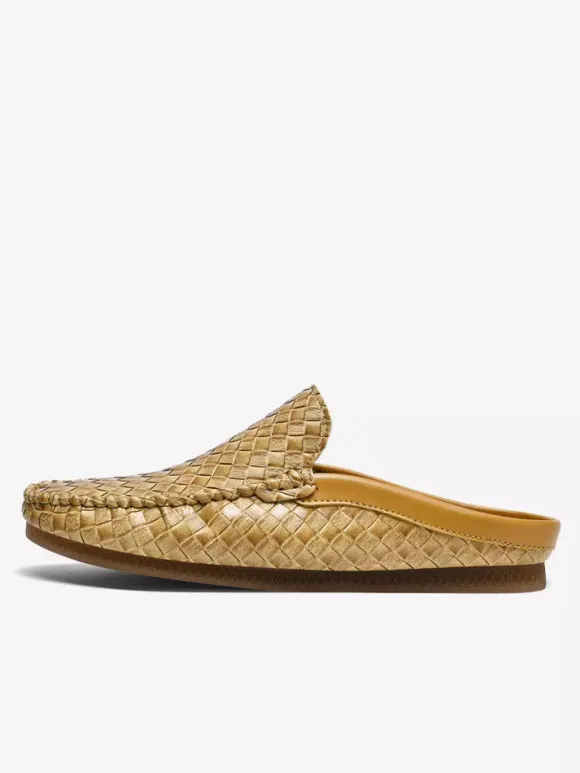 Mocassins à enfiler pour homme chaussures respirantes en cuir à semelle souple confortables et décontractées