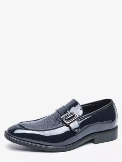 Mocassins à enfiler pour hommes chaussures décontractées noires pour mariage travail formel bout pointu pour smoking