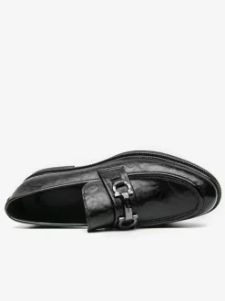 Mocassins à enfiler pour homme chaussures en cuir à talons bas et bout rond