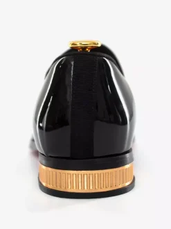 Mocassins à enfiler pour hommes chaussures vernies à bout pointu et talons bas