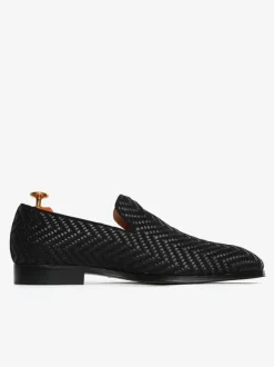 Mocassins à pampilles pour hommes chaussures à bout rond en cuir PU chaussures de bal et de mariage