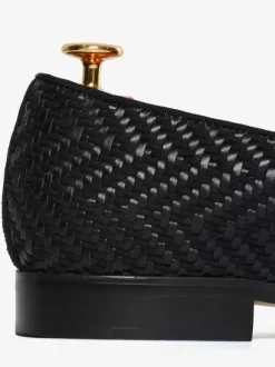 Mocassins à pampilles pour hommes chaussures à bout rond en cuir PU chaussures de bal et de mariage