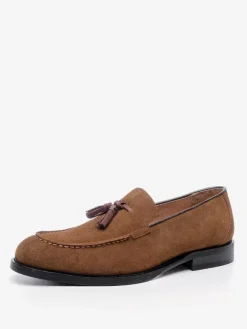 Mocassins à pampilles pour hommes bout rond chaussures de bal de retour à la maison de mariage