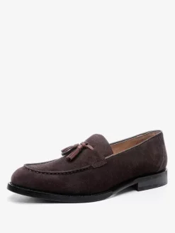 Mocassins à pampilles pour hommes bout rond chaussures de bal de retour à la maison de mariage