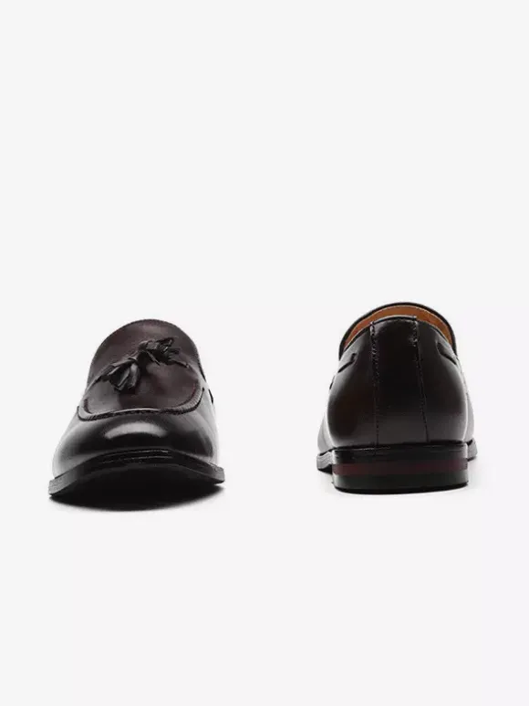Mocassins à pampilles pour hommes chaussures plates à bout pointu décontractées