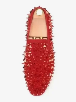 Mocassins à rivets pour hommes tige en micro-suède à enfiler à pointes pour bal de promo mariage