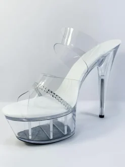 Mules sexy talon haut plateforme chaussures pole danse
