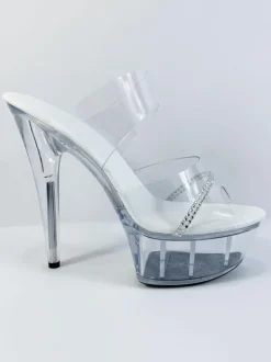 Mules sexy talon haut plateforme chaussures pole danse
