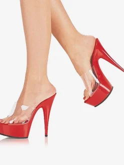 Mules sexy talon haut plateforme chaussures pole danse