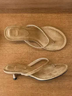 Mules à petits talons pour femmes sandales tongs
