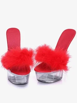Mules sexy talon haut plateforme chaussures pole danse