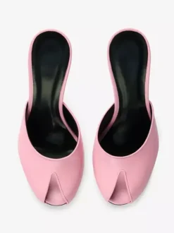Mules à talons hauts pour femmes escarpins à bout ouvert et talon aiguille sans talon