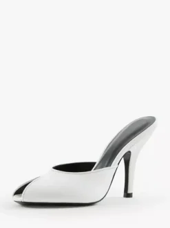 Mules à talons hauts pour femmes escarpins à bout ouvert et talon aiguille sans talon