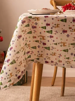Nappe Costumes de vacances de Noël polyester de Noël rouge