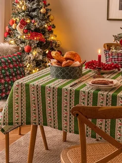 Nappe Costumes de vacances de Noël polyester de Noël rouge