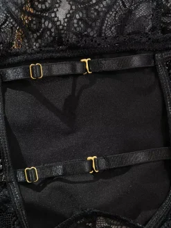 Nuisettes en dentelle noires gainantes et sexy pour femmes