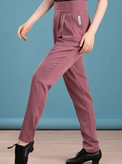 Pantalon De Danse Latine Pour Femme Marron Foncé