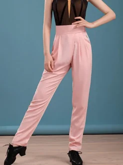 Pantalon De Danse Latine Pour Femme Marron Foncé