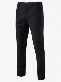 Pantalon pour homme Pantalon léger et chic à taille naturelle avec poches