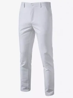 Pantalon pour homme Pantalon léger et chic à taille naturelle avec poches