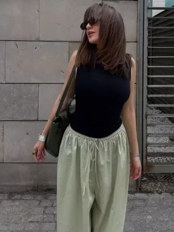 Pantalon ballon à taille élastique pour femme 2026