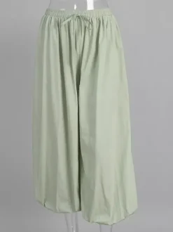 Pantalon ballon à taille élastique pour femme 2026