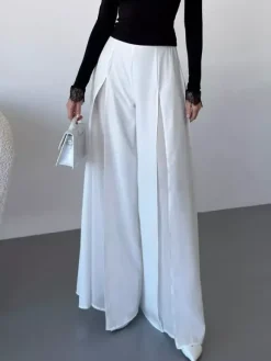 Pantalon noir taille haute