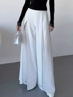 Pantalon noir taille haute