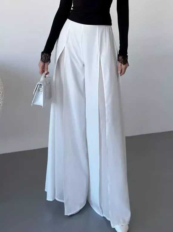 Pantalon noir taille haute